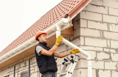 Pose et remplacement de gouttières au Ployron